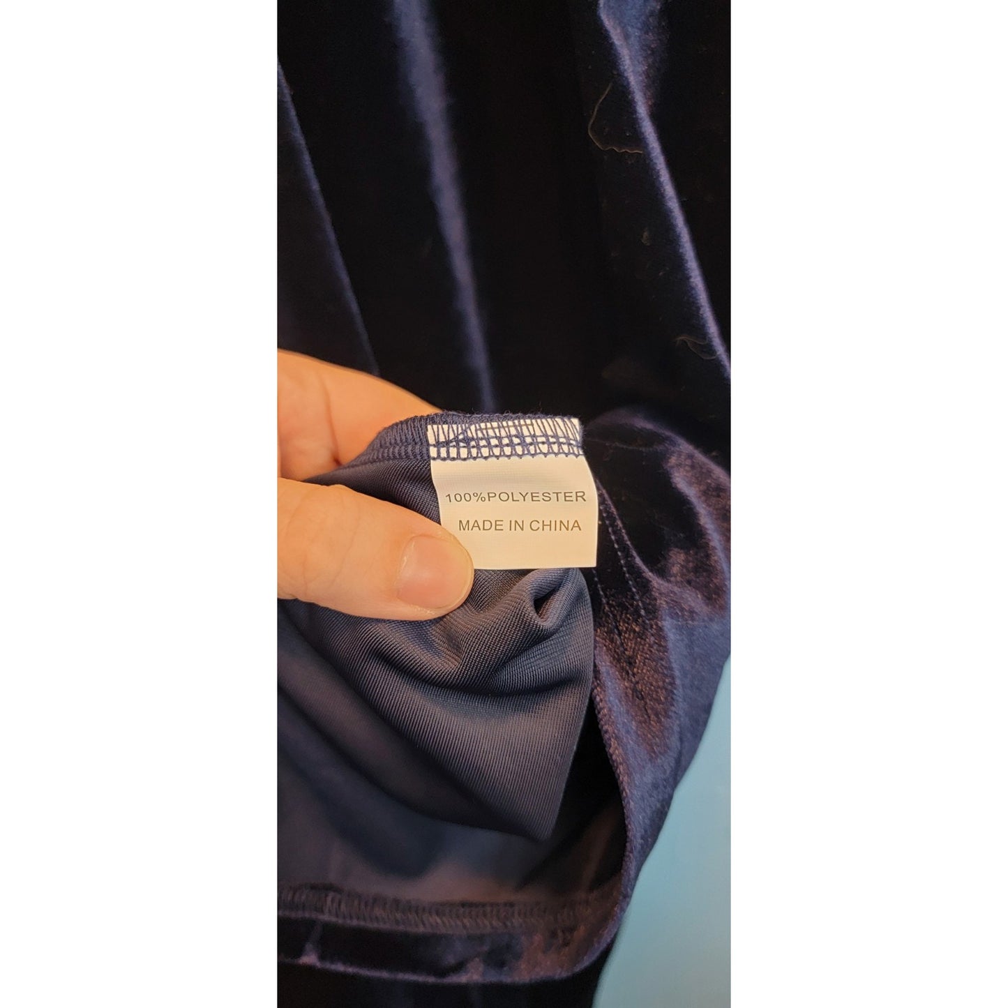 Bbonlinedress Size Small Navy Blue Velvet Fit & Flare Dress NWOT