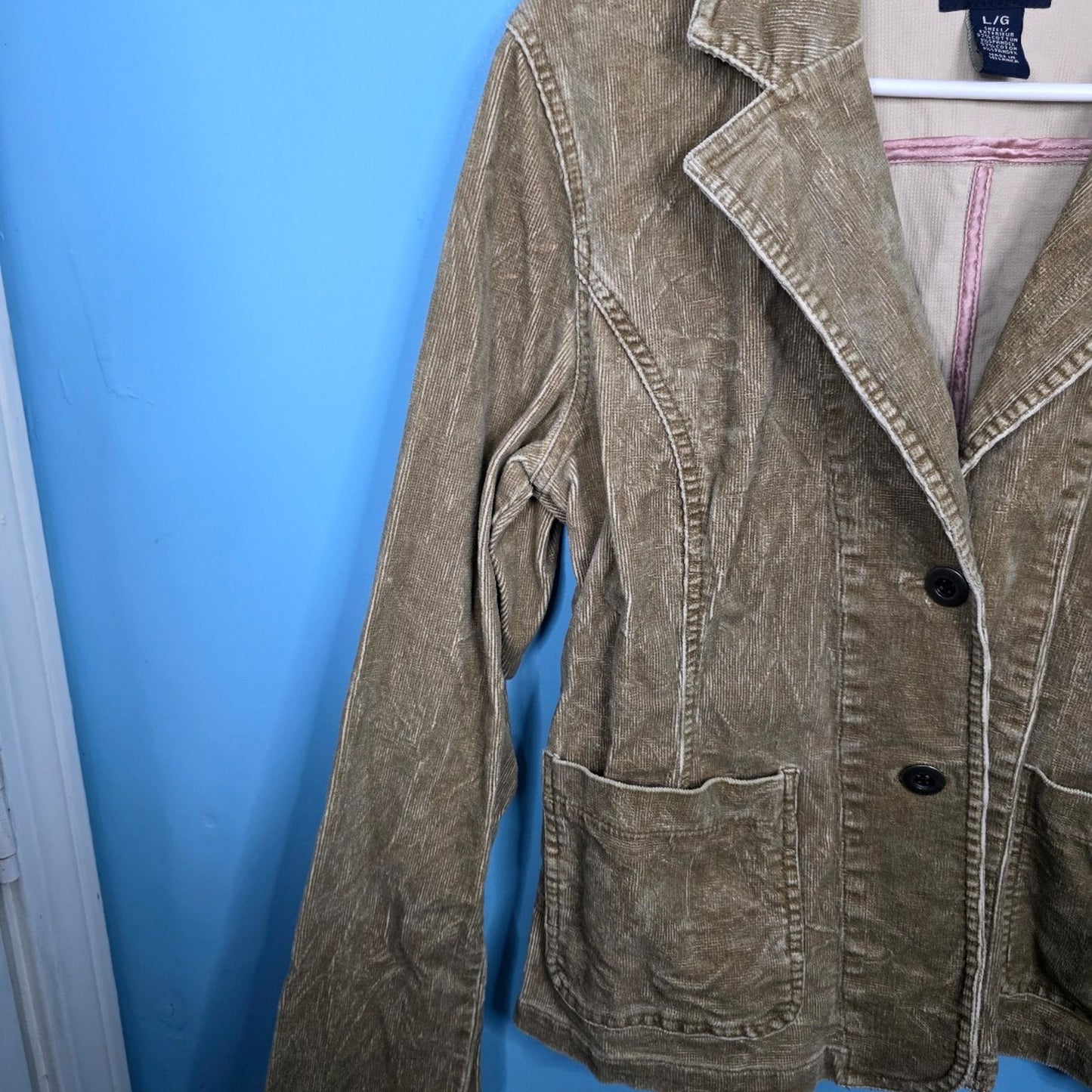 Y2K American Eagle Outfitters Women’s Corduroy Blazer Jacket Size Large