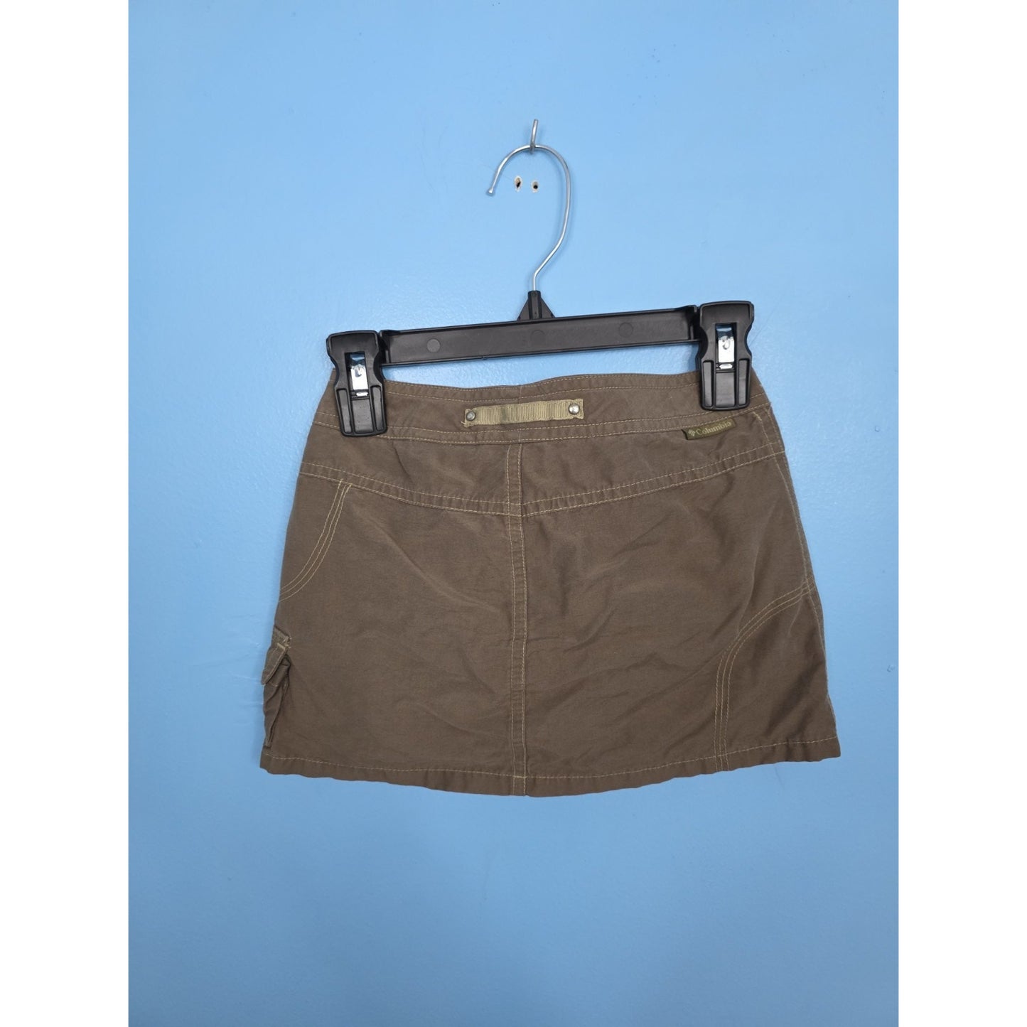 Columbia Cargo Skirt Girls Size 4 Brown Hiking Outdoor Active Pockets