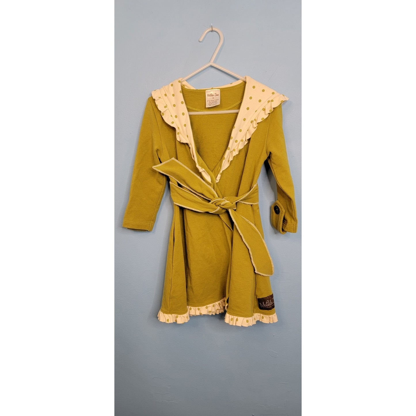 Matilda Jane Good Hart Northern Lights Willow Jacket Size 4 Olive Pea Green
