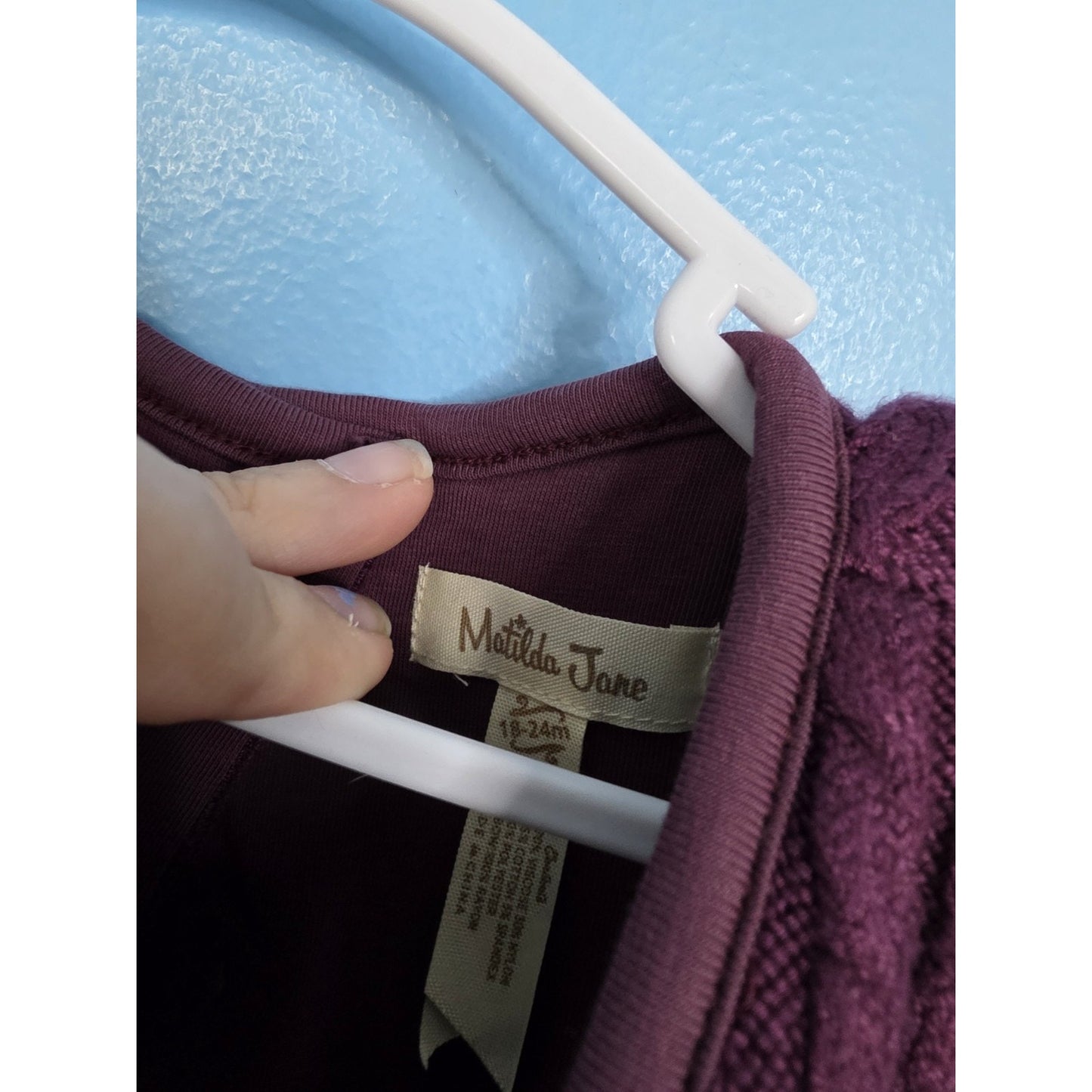 Matilda Jane Once Upon A Time Burgundy Sweater Tulle Soiree Dress Size 18-24mos
