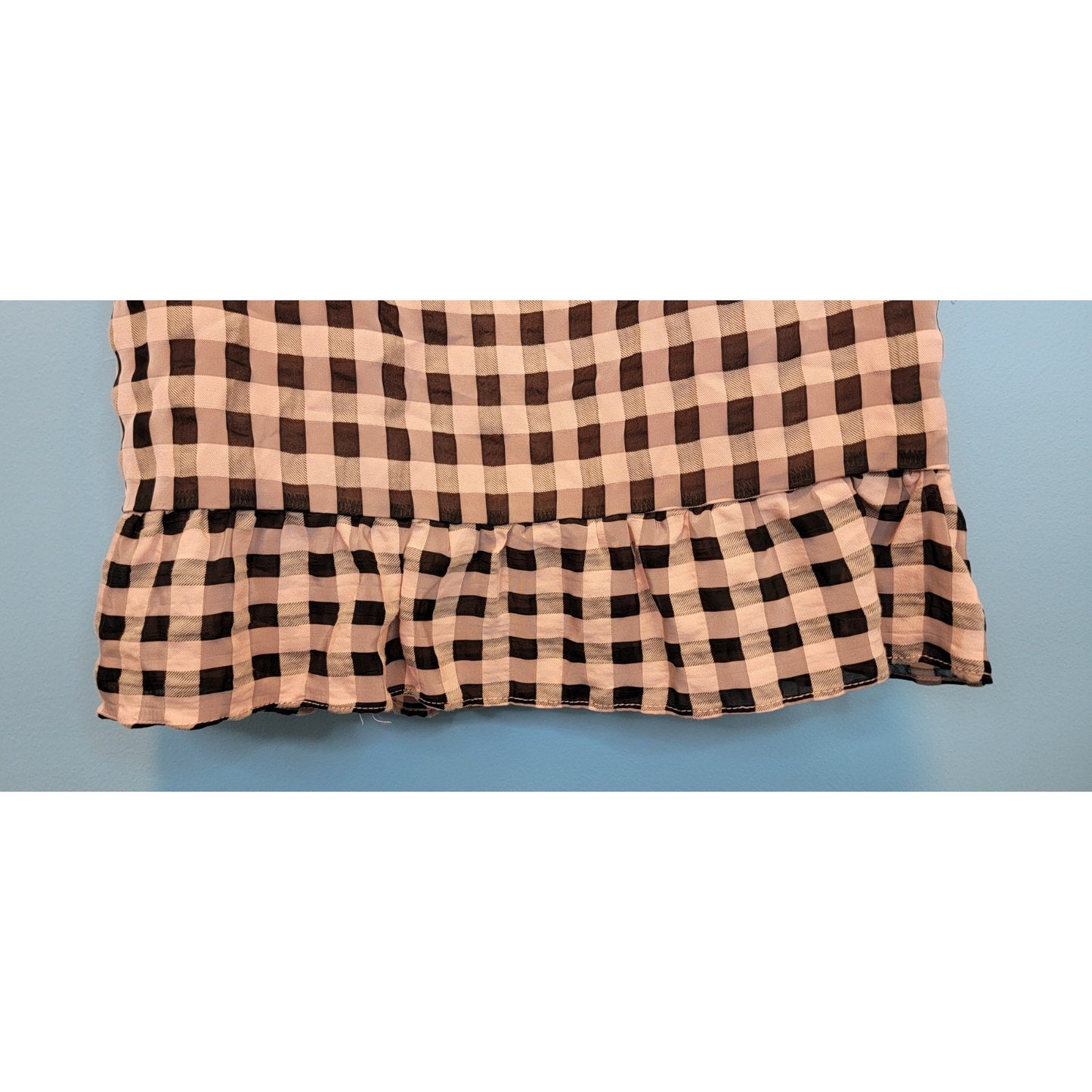 Estrella Cosmopolitain X DTP Pink Plaid Cold Shoulder Mini Dress Size Medium
