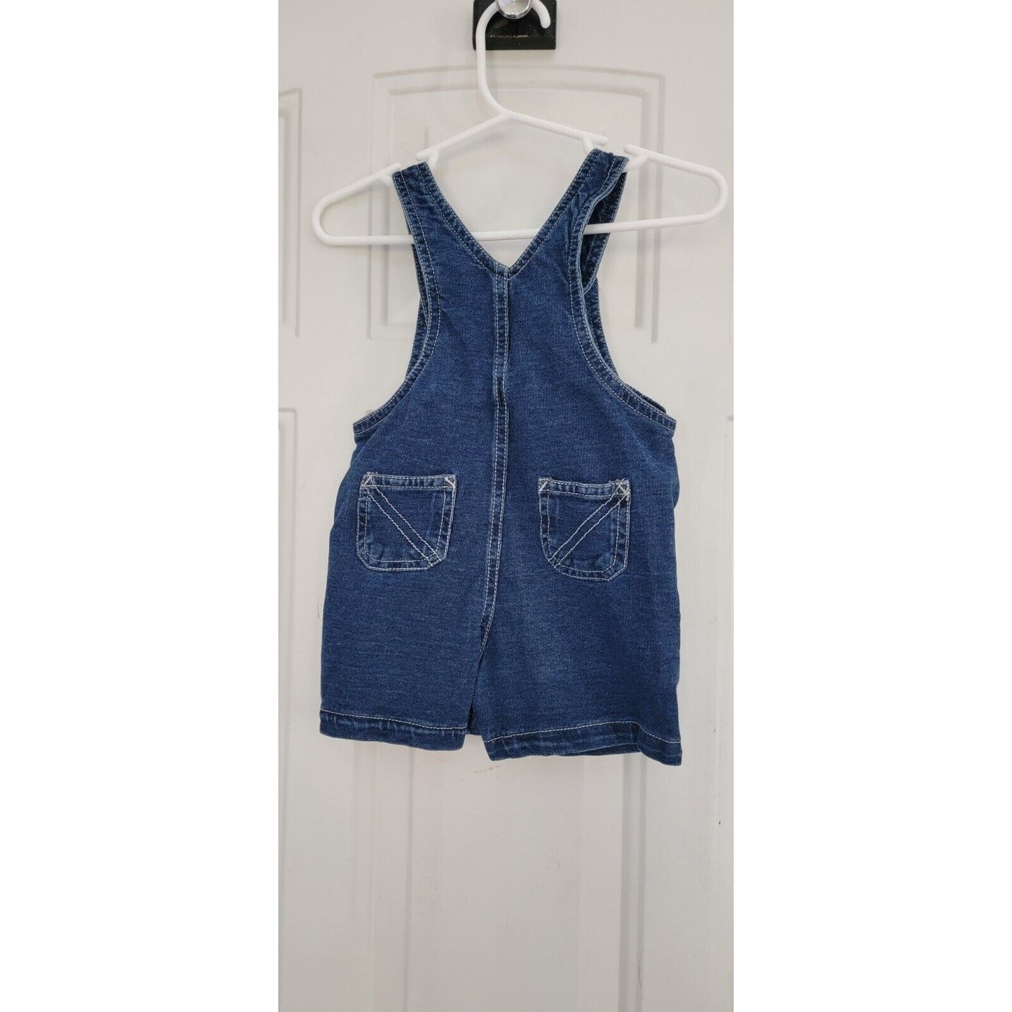 Baby Faded Glory Denim Shortalls Size 6-9 Months