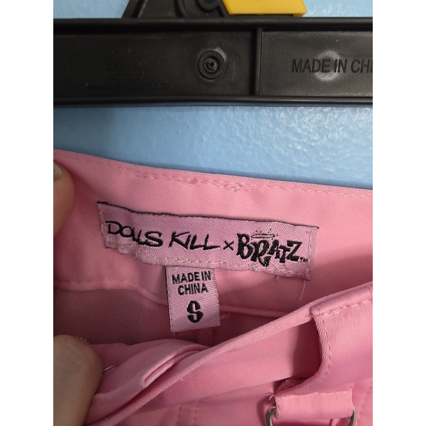 Dolls Kill Bratz Pink Satin Cargo Pants Small Baggy Pants Y2k 2000 Rare