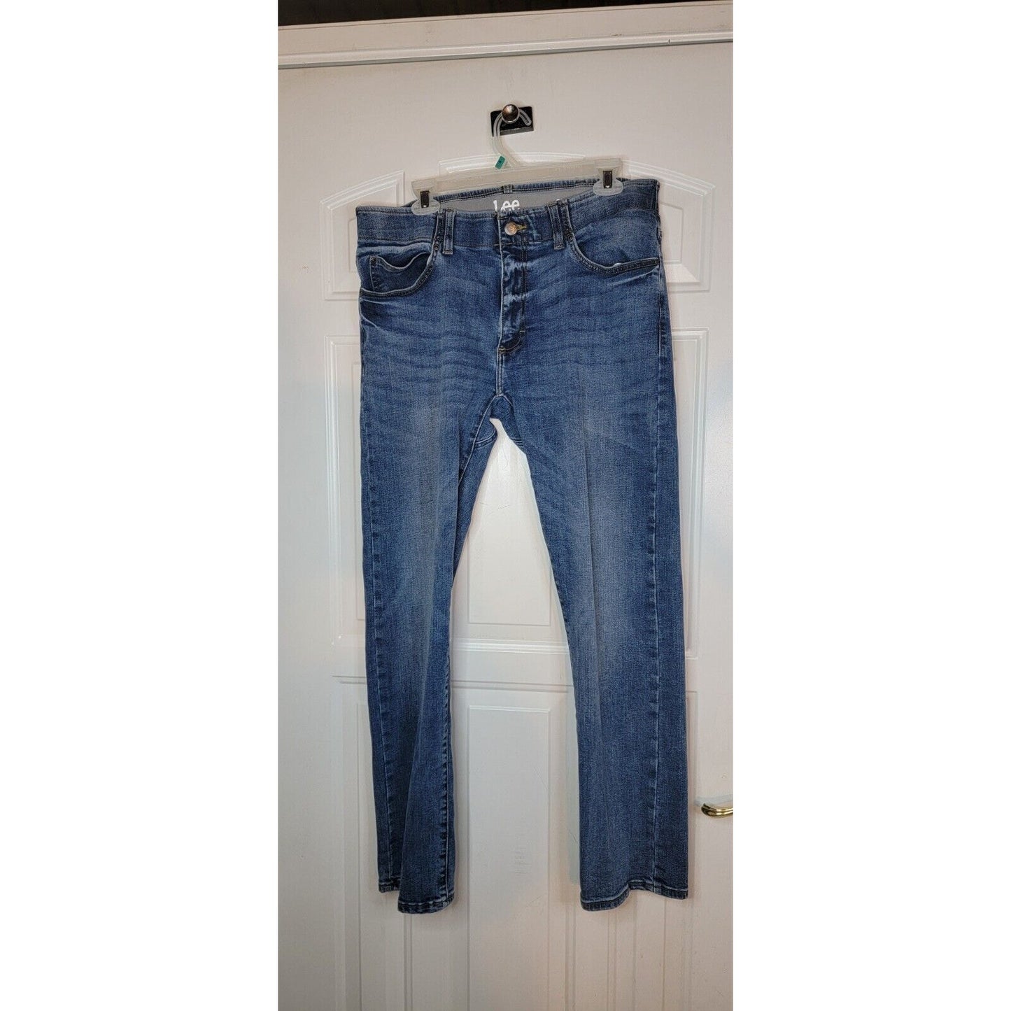 Mens Lee Slim Straight Jeans 36x34